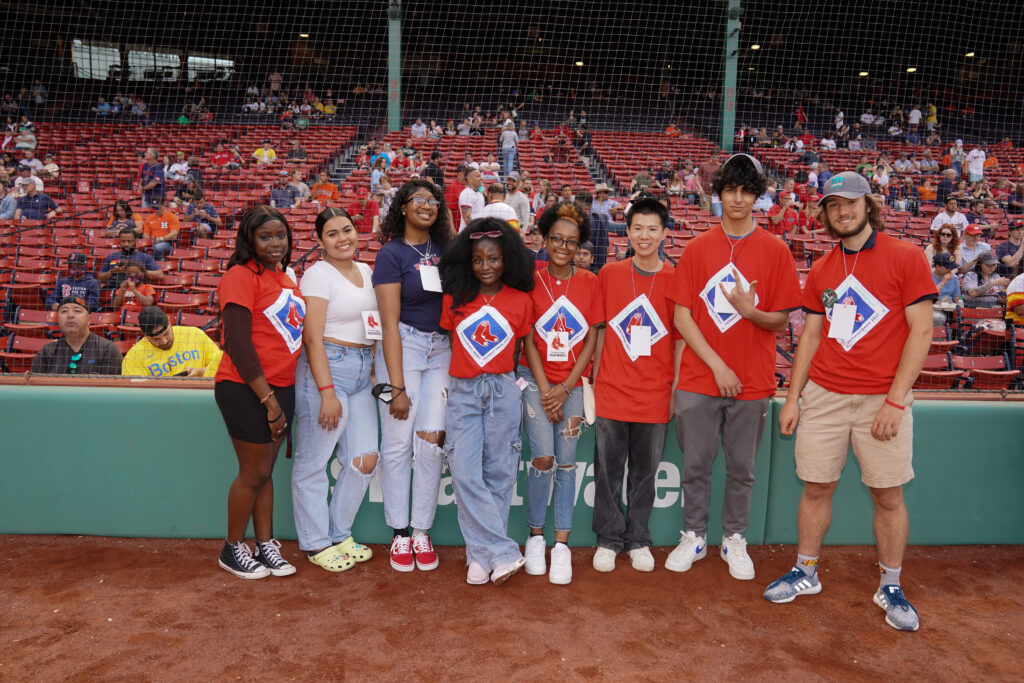 MMP's Youth Leadership Council during Boston Red Sox and Houston Astros MLB game in BOSTON, MA on Monday, May 16, 2022. CREDIT/ CHRIS ADUAMA